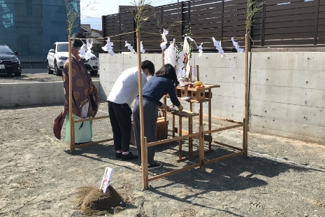 地鎮祭、着工
